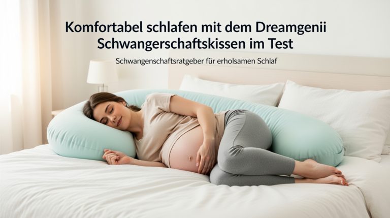 Dreamgenii Schwangerschaftskissen Test mit ergonomischem Design und hochwertiger Materialqualität