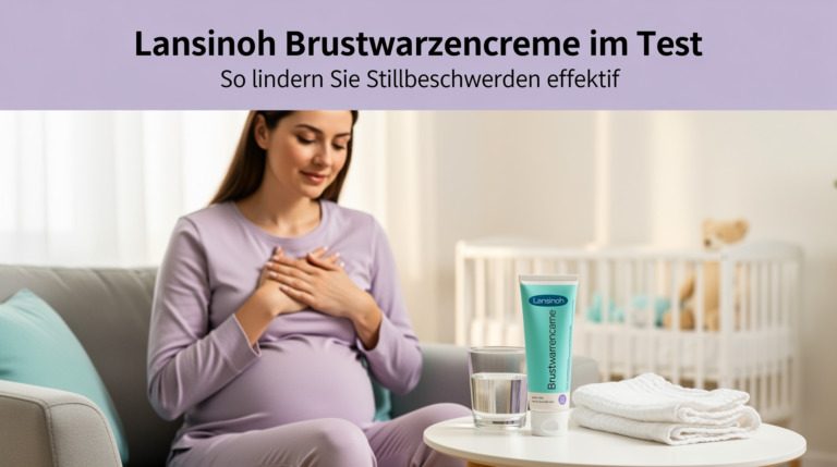 Lansinoh Brustwarzencreme Test zur Linderung von Stillbeschwerden bei Müttern