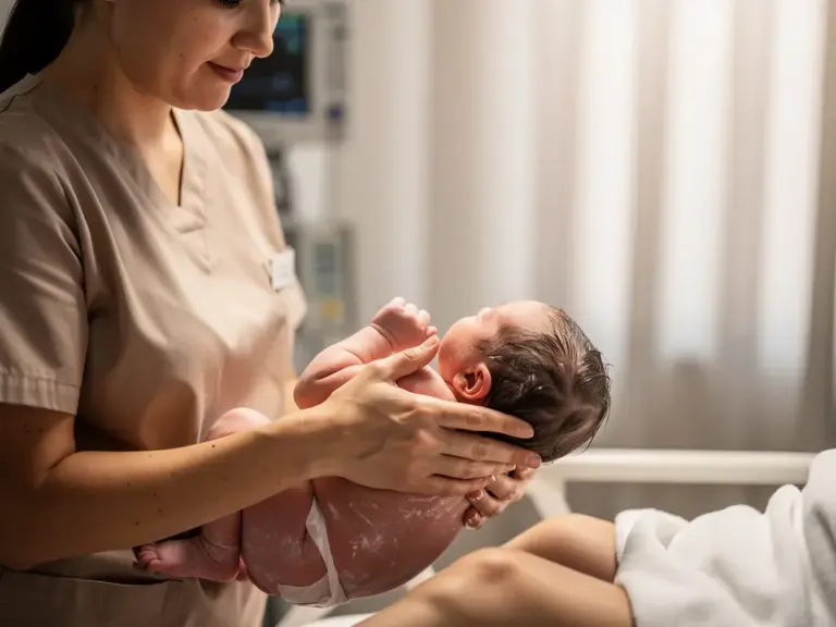 Saugglocke Geburt: Risiken und medizinische Einsatzgründe Geburt mit Saugglocke zur Unterstützung und möglichen Risikoberatung beim Klinikteam