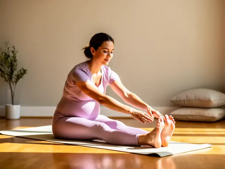 Flexibel bleiben: Tipps zum Dehnen während der Schwangerschaft Dehnen während der Schwangerschaft fördert Flexibilität und Wohlbefinden für werdende Mütter