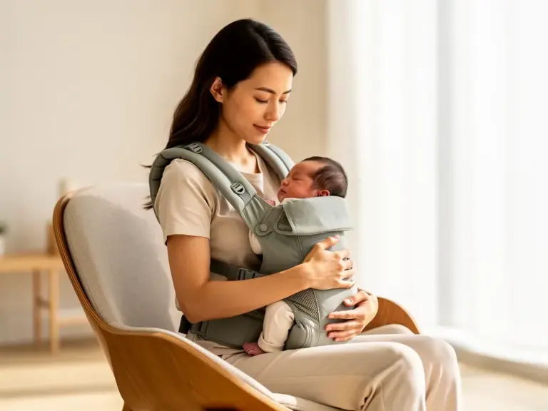 Ergonomie im Alltag mit Baby zur Unterstützung der Rückbildung und des Wohlbefindens