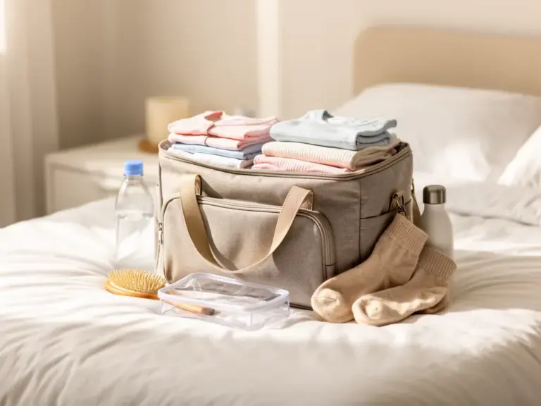 Kliniktasche für den Kaiserschnitt: essentielle Ausstattungsgegenstände für vor und nach der Geburt