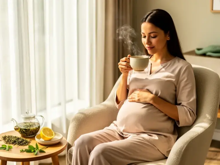 Kräutertee in der Schwangerschaft: Entspannung und Wohlbefinden genießen Kräutertee Schwangerschaft wohltuend für Entspannung und Wohlbefinden in der Schwangerschaft