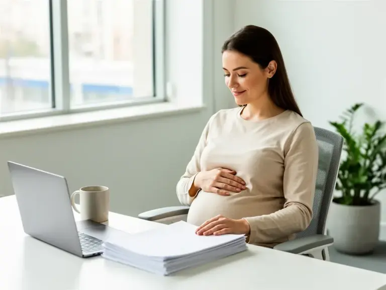 Mutterschutz am Arbeitsplatz: Rechte schwangerer Frauen im Überblick Illustration zum Thema Rechte Schwangerschaft Job