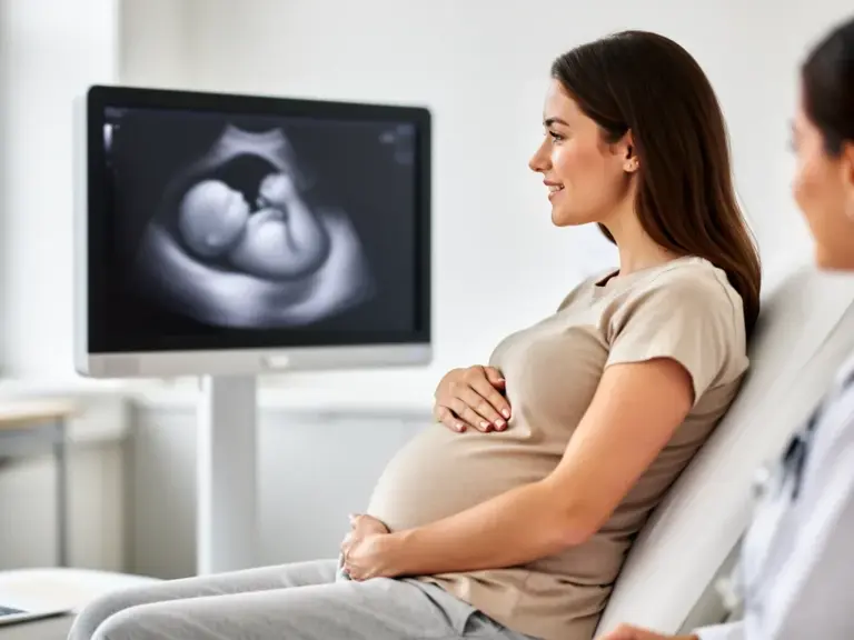 Ultraschallbilder baby zeigen die Entwicklung und Gesundheit des ungeborenen Kindes