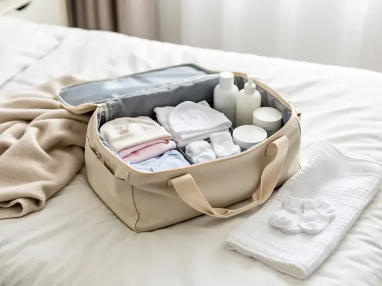 Kliniktasche für die Geburt: Alles Wichtige für Mama und Baby gepackt