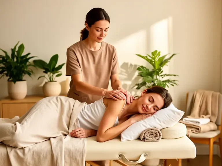 Wochenbettmassage fördert Entspannung und Regeneration für frischgebackene Mütter